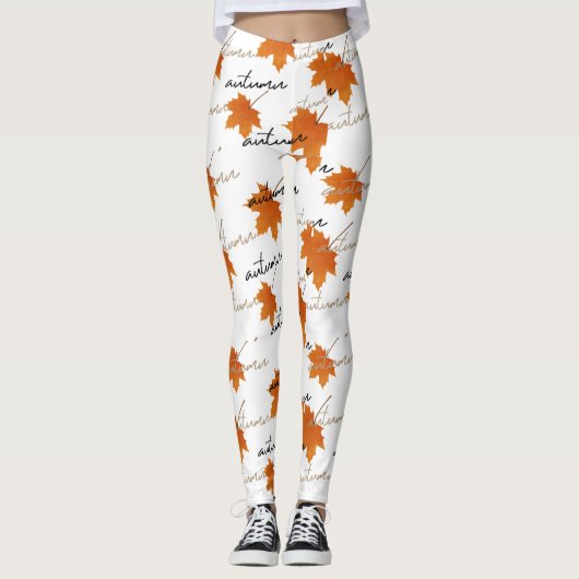 Herfstthema Leggings (Voorkant)