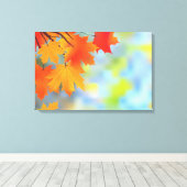 Herfstthema Mooi verpakt canvas Afdruk (Insitu (Houten vloer))