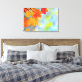 Herfstthema Mooi verpakt canvas Afdruk (Insitu (Slaapkamer))