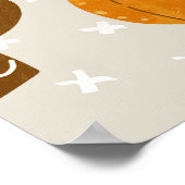 Herfstthema Naadloze Tegel Pattern Poster (Hoek)