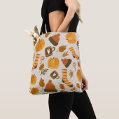 Herfstthema Naadloze Tegel Pattern Tote Bag (Dichtbij)