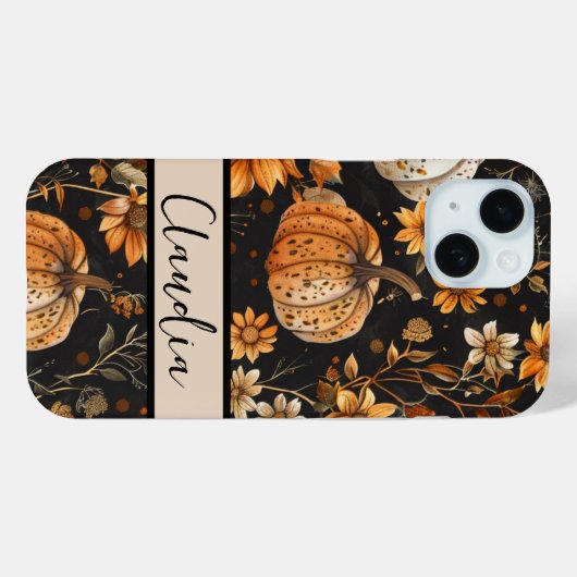 Herfstthema Pompoenen Case-Mate iPhone Case (Achterkant (horizontaal))
