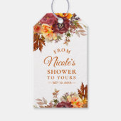 Herfstthema Van Mijn Bruiloft Aansluitend Bij Jouw Cadeaulabel (Voorkant)