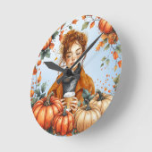Herfstthema Wandklok (Hoek)