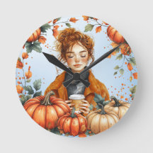 Herfstthema Wandklok