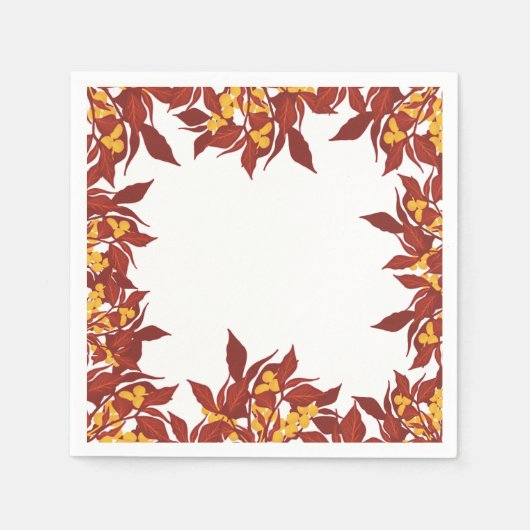 Herfstthemapapier Servet (Voorkant)