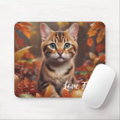Herfsttijd Kat Muismat (Met muis)