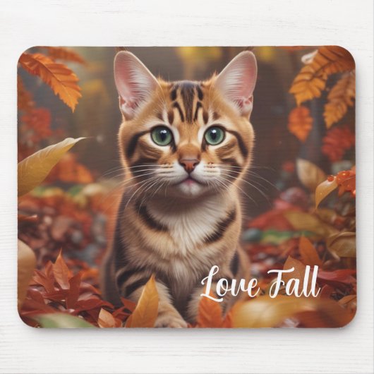 Herfsttijd Kat Muismat (Voorkant)