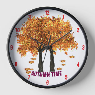 Herfsttijd Keukenklok