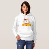 Herfsttijd verandering herfstbladeren en retro klo hoodie (Voorkant volledig)
