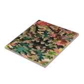 Herfsttinten Camouflagepatroon Tegeltje (Zijkant)