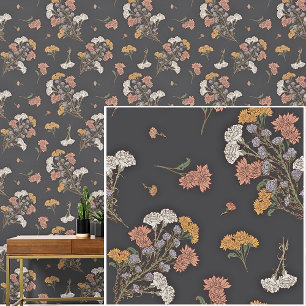 Herfsttinten Donkere Botanicals Bruin Behang