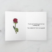 Herfsttinten Groen Geel Dank Je Trouwkaart Bedankkaart (Binnen)