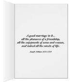 Herfsttinten Groen & Geel Trouwkaart (Binnen (Rechts))