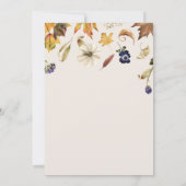 Herfsttinten Pompoen Specerijen Bedankkaart (Achterkant)