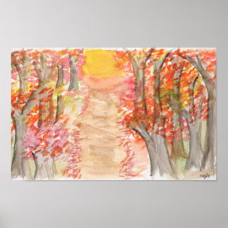 Herfsttinten Poster