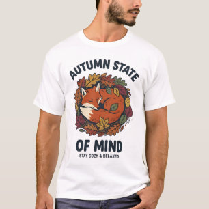 Herfsttoestand van de Geest Schattige Vos T-shirt