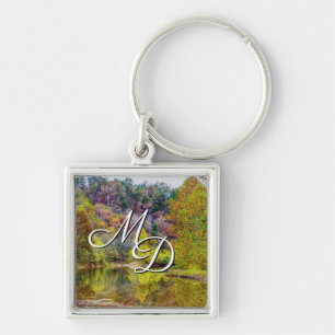Herfsttranquiliteit met Monogram Sleutelhanger
