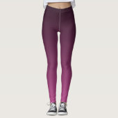Herfsttrend Kleur Berry Ombre Leggings (Voorkant)