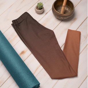 Herfsttrend Kleur Burnt Copper Ombre Leggings