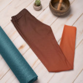 Herfsttrend Kleur Flame Rood Ombre Leggings