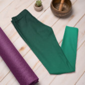 Herfsttrend Kleur Jade Green Ombre Leggings
