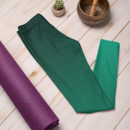 Herfsttrend Kleur Jade Green Ombre Leggings
