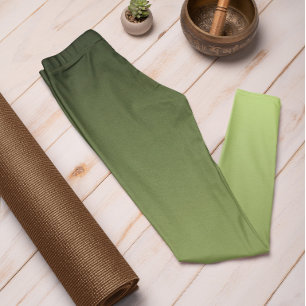 Herfsttrend Kleur Lente Groen Ombre Leggings