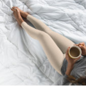 Herfsttrend Kleur Perzik Blush Solid Leggings