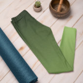 Herfsttrendkleur Kiwi Green Ombre Leggings