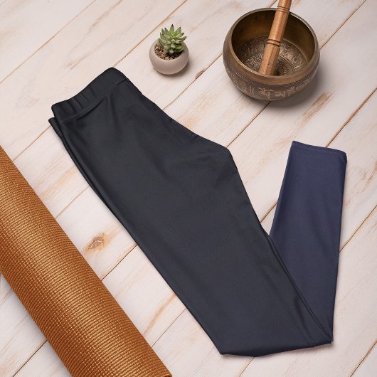 Herfsttrendkleur Navy Blue Ombre Leggings