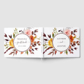 Herfsttuin Aquarel Bruiloft Gastenboek (Volledig)