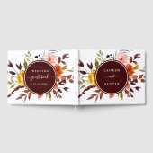 Herfsttuin Bourgondië Waterverf bruiloft Gastenboek (Volledig)