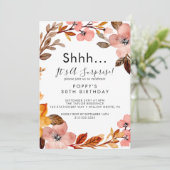 Herfsttuin | Bourgondische Krans Verrassingsfeest Kaart (Staand voorkant)