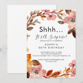 Herfsttuin | Bourgondische krans verrassingsfeestj Kaart (Voorkant / Achterkant)