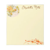 Herfsttuin gepersonaliseerd notitieblok (Voorkant)