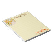 Herfsttuin gepersonaliseerd notitieblok (Schuin)