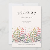 Herfsttuin met libellen Bewaar de datum Kaart (Voorkant)