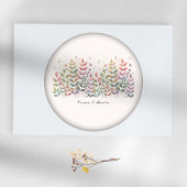 Herfsttuin met libellen bruiloft ronde sticker