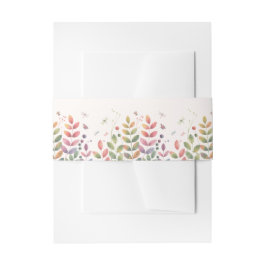 Herfsttuin met libellen bruiloft uitnodigingen wikkel