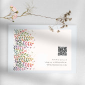 Herfsttuin met libellen QR code RSVP kaarten Kaartje