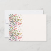 Herfsttuin met libellen QR code RSVP kaarten Kaartje (Achterkant)