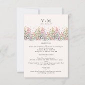 Herfsttuin met libellen trouwdetail Kaart (Voorkant)