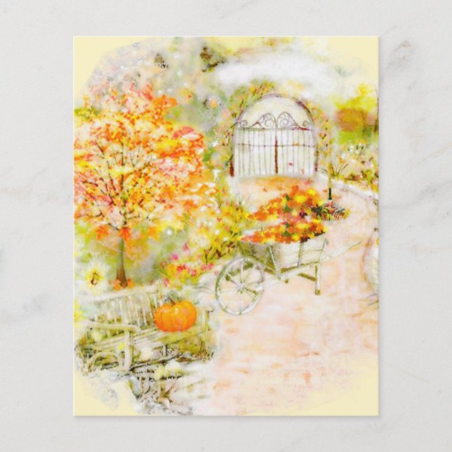 Herfsttuin scrapbook achtergrond (Voorkant)