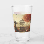 Herfsttuin & vogelverschrikker glas (Achterkant)