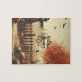 Herfsttuin & vogelverschrikker legpuzzel (Horizontaal)