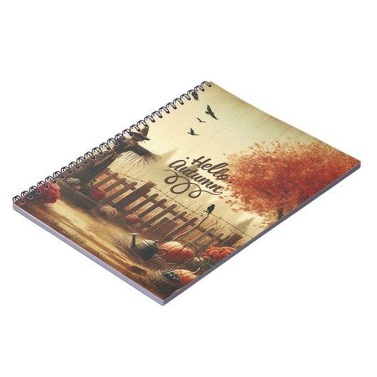 Herfsttuin & vogelverschrikker notitieboek (Linkerzijde)