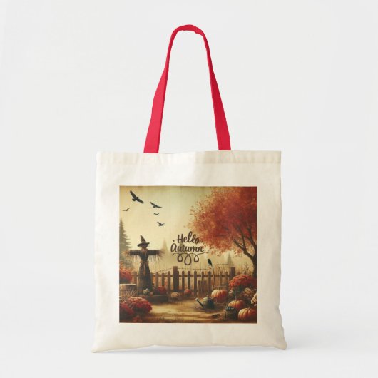 Herfsttuin & vogelverschrikker tote bag (Voorkant)