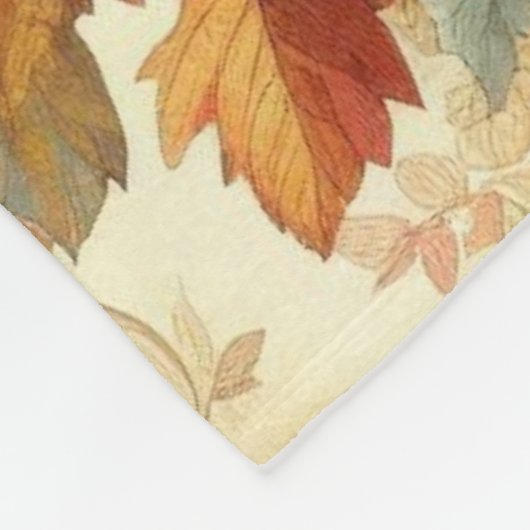 Herfsttype ontwerp fleece deken (Hoek)