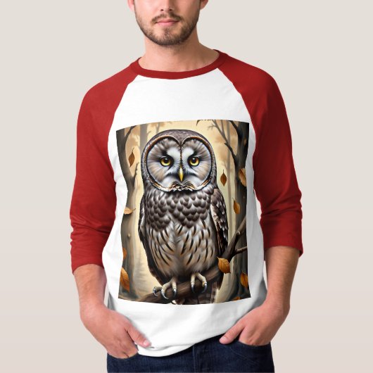 Herfstuil 🍂🦉 | boswijsheid t-shirt (Voorkant)
